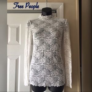 Free People Intimately white lace top